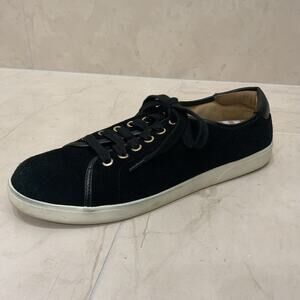 Vionic Sneakers Women Sz 9.5 Brinley Black Suede Orthotic Casual Comfort Shoes